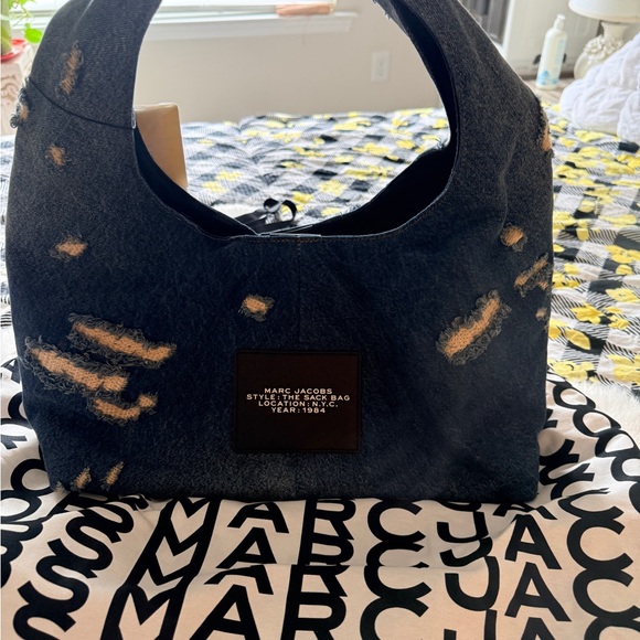 Marc Jacobs The Sack Bag Rugged Denim Large - Picture 2 of 6